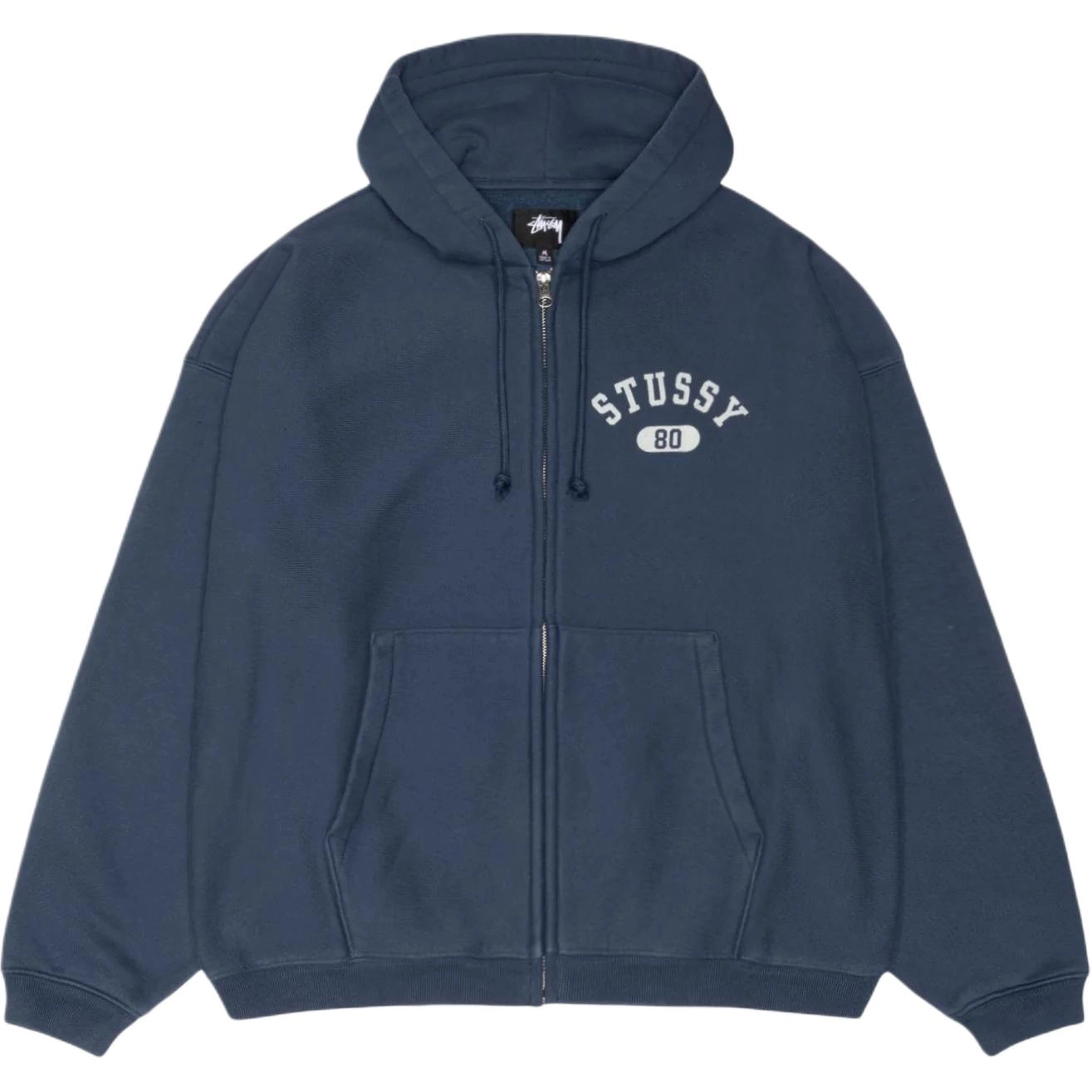 Stussy SS25 VARSITY ZIP HOODIE logo