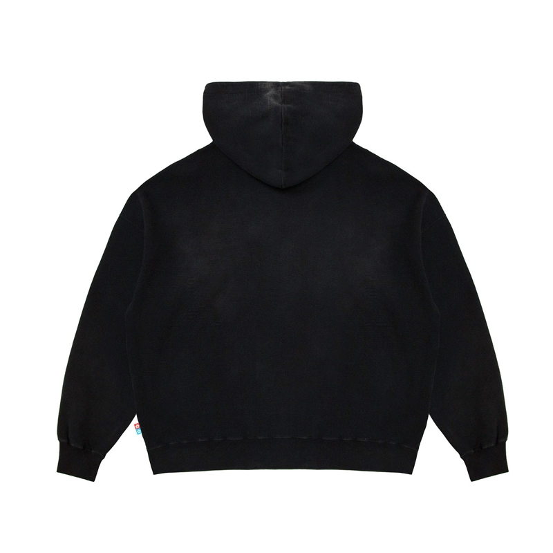 Vandy The Pink Studded Thermal Zip Up Hoodie