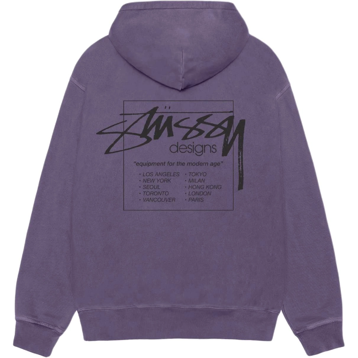 Stussy SS25 MODERN AGE ZIP HOODIE PIGMENT DYED logo