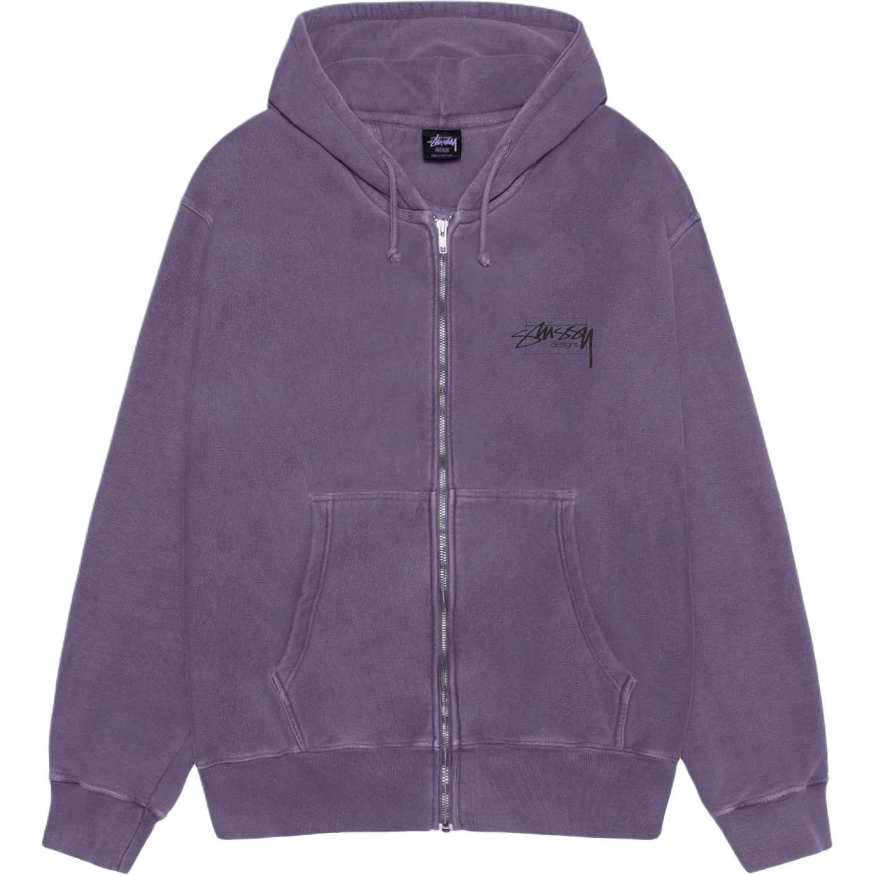 Stussy SS25 MODERN AGE ZIP HOODIE PIGMENT DYED logo