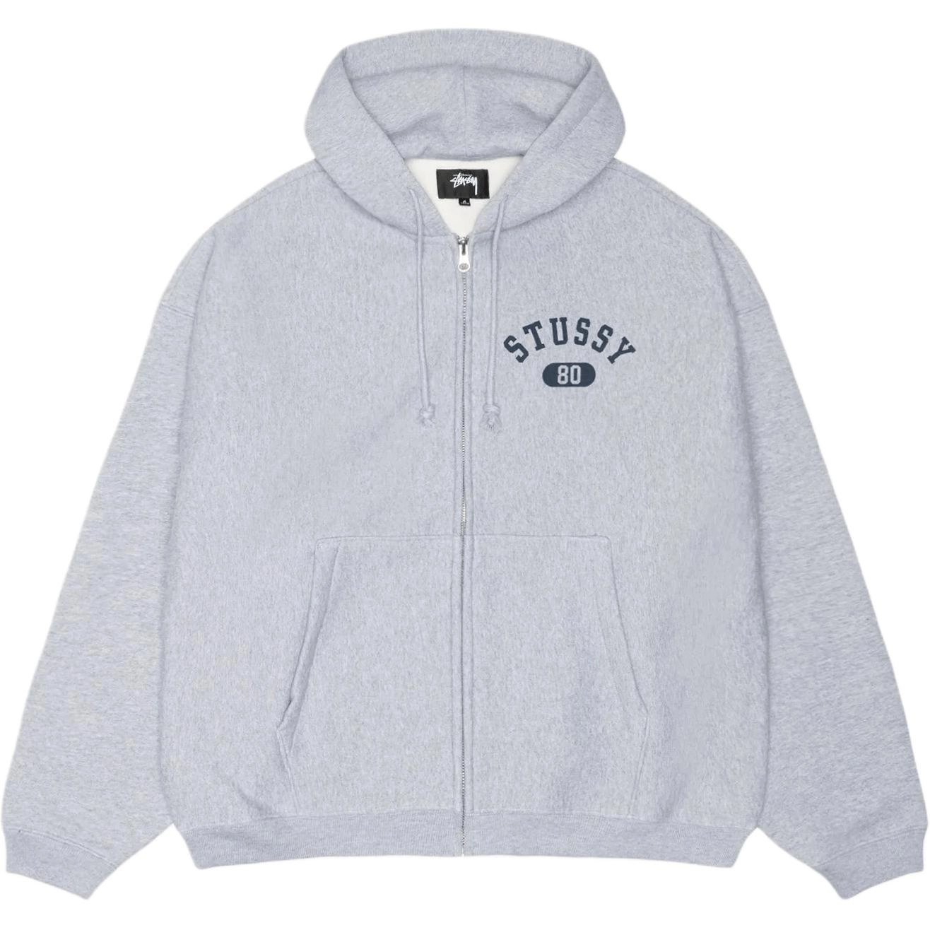 Stussy SS25 VARSITY ZIP HOODIE logo