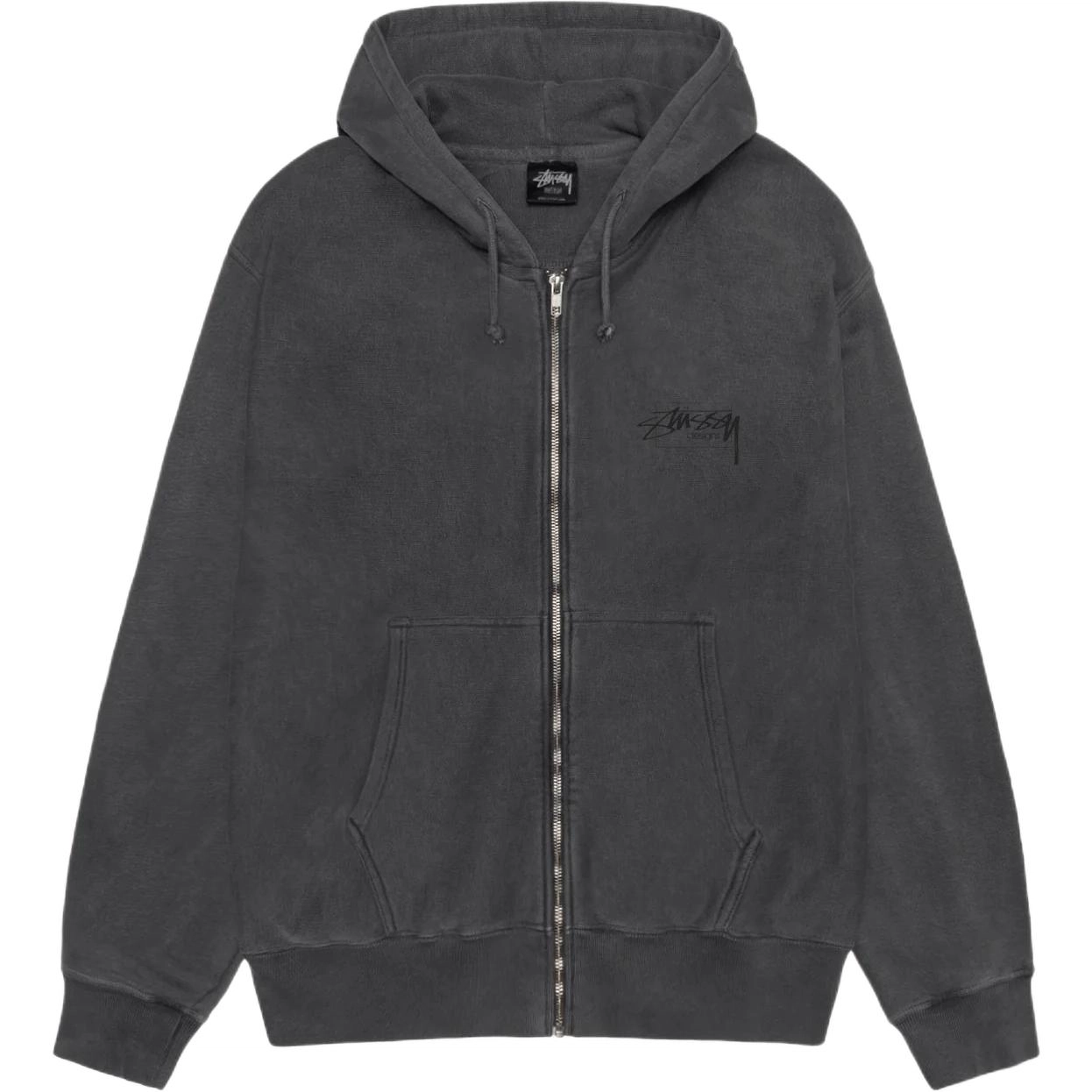 Stussy SS25 MODERN AGE ZIP HOODIE PIGMENT DYED logo