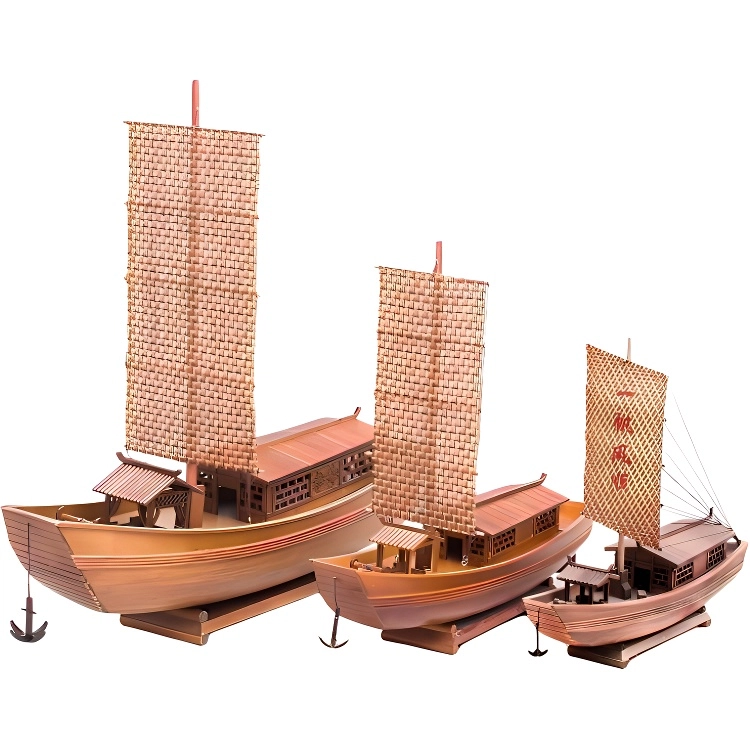 西瓜藤 仿古帆船 装饰品 渔船 绍兴乌篷船 木船摆件 成品模型