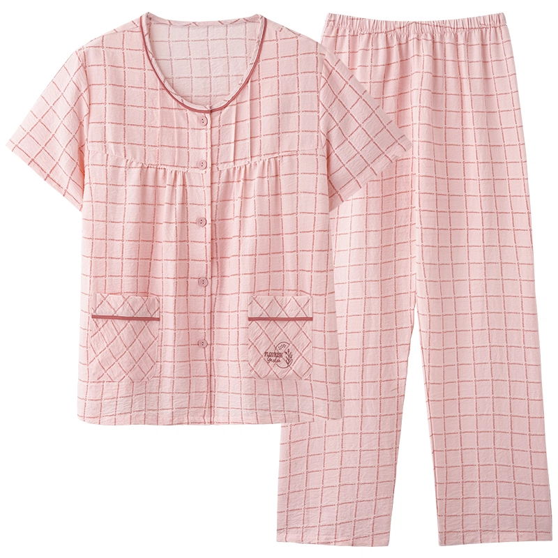 卡绚 舒适短袖长裤家居服夏季睡衣套装 女款