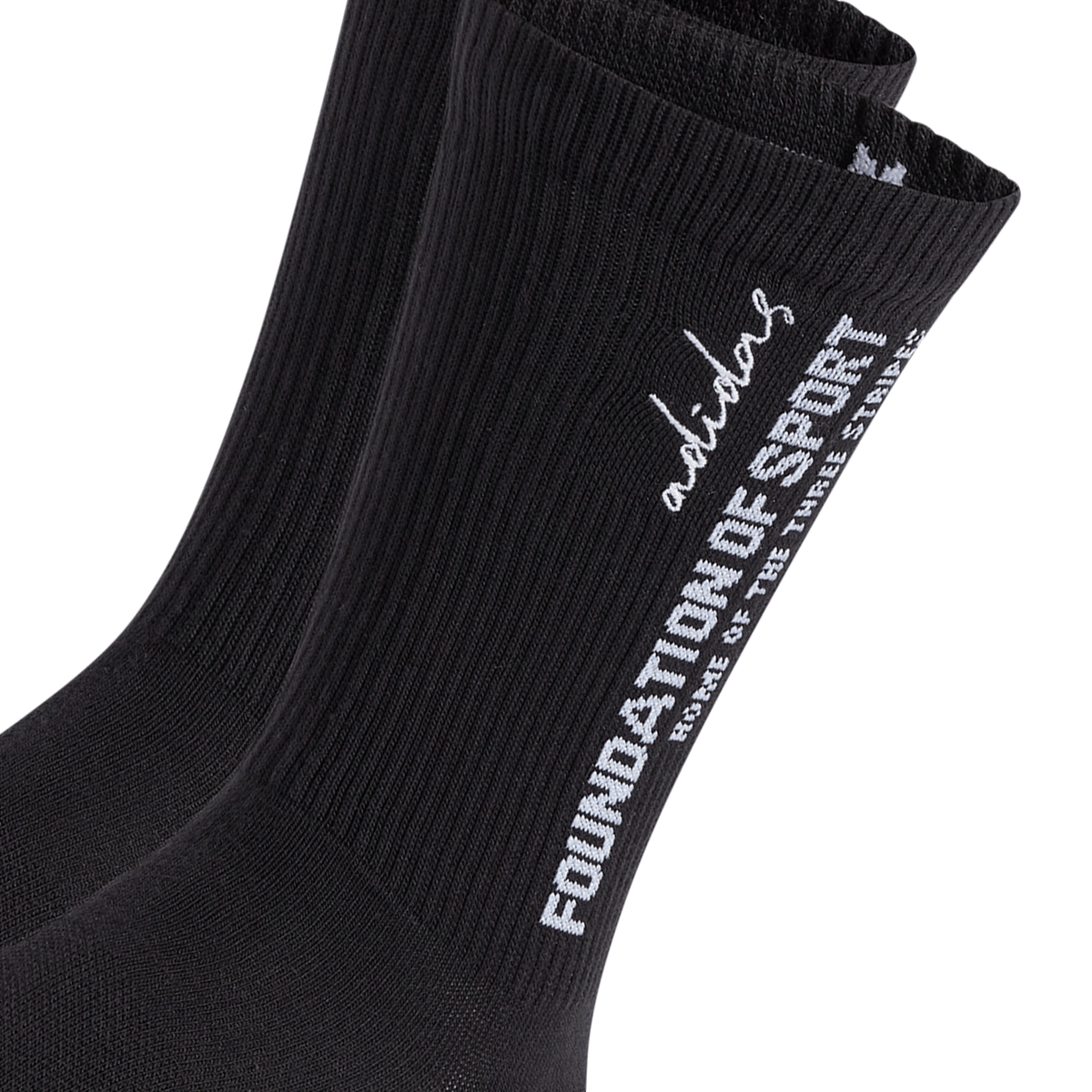 adidas Cushioned Sportswear Slogan Graphic Crew 2 Pair Pack 2