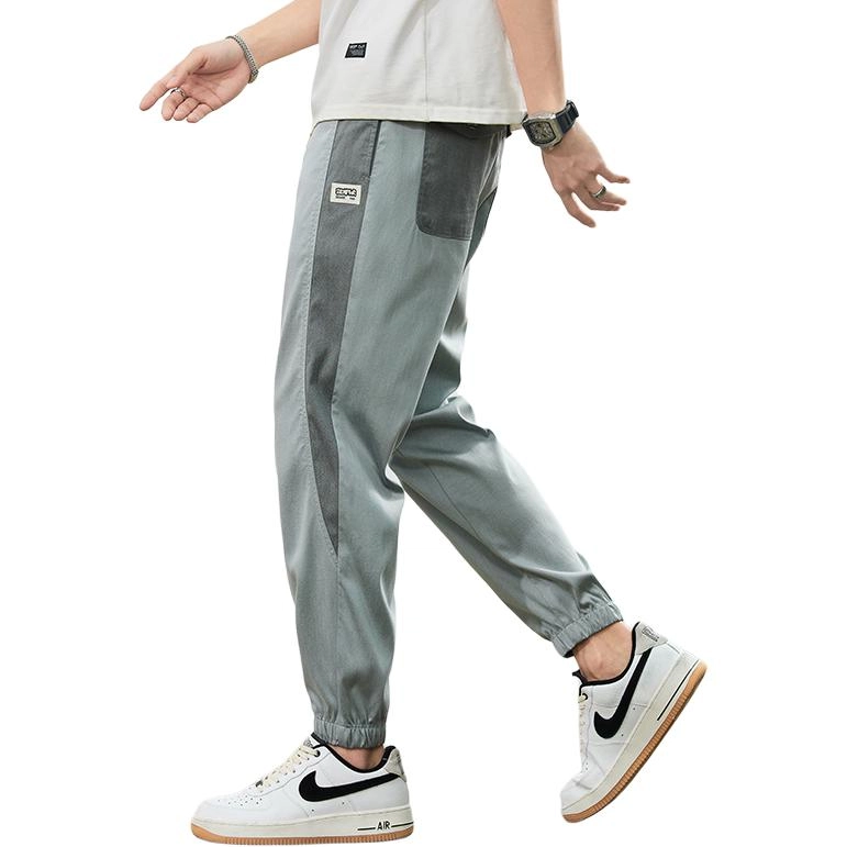 羽浅 夏季九分百搭宽松弹力束脚休闲裤 男款