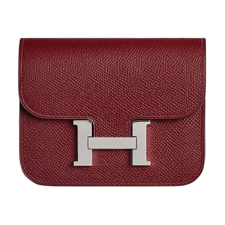 HERMES Constance Slim H Epsom 55 Rouge H