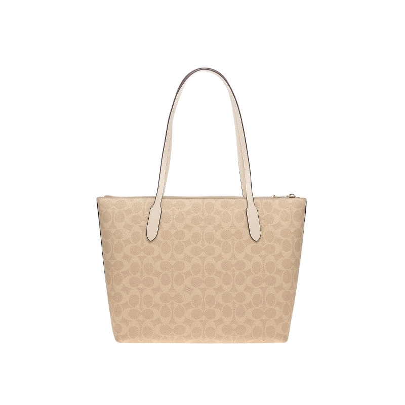 COACH Zip Top Tote 30 Logo Tote