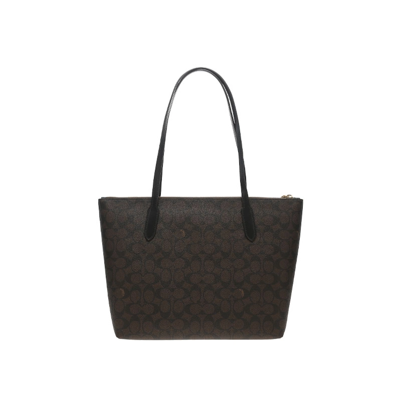 COACH Zip Top Tote 30 Logo Tote
