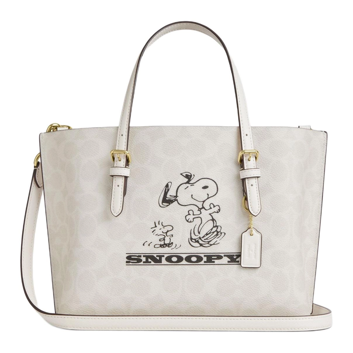 COACH x PEANUTS Mollie 25 SNOOPY Tote