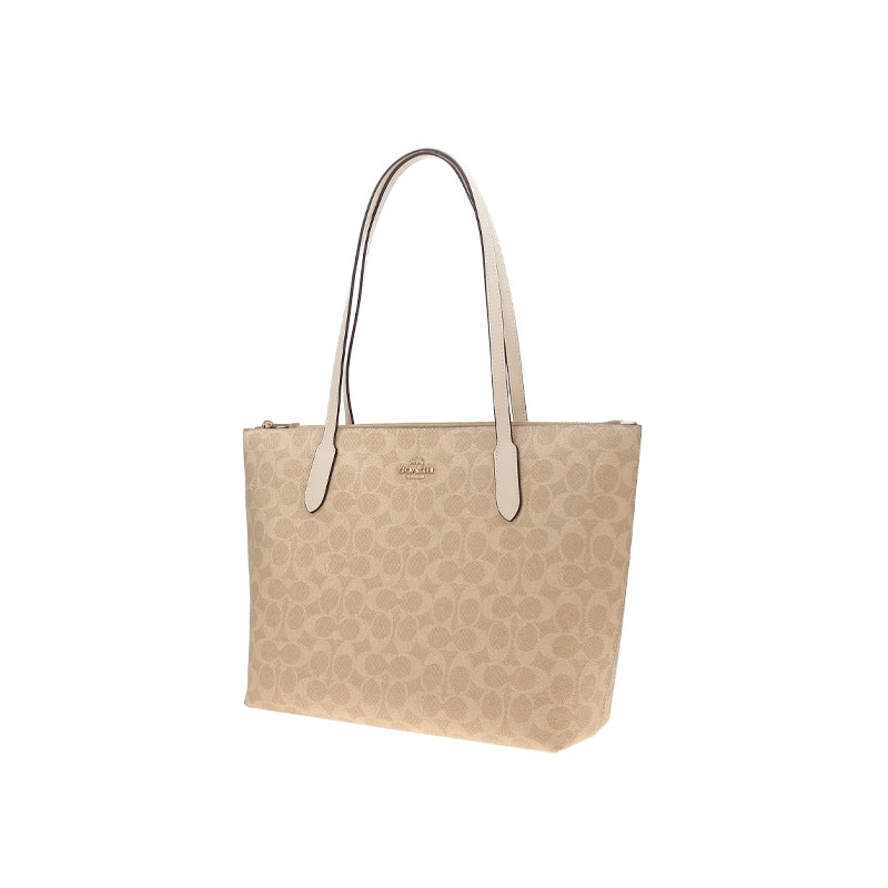 COACH Zip Top Tote 30 Logo Tote