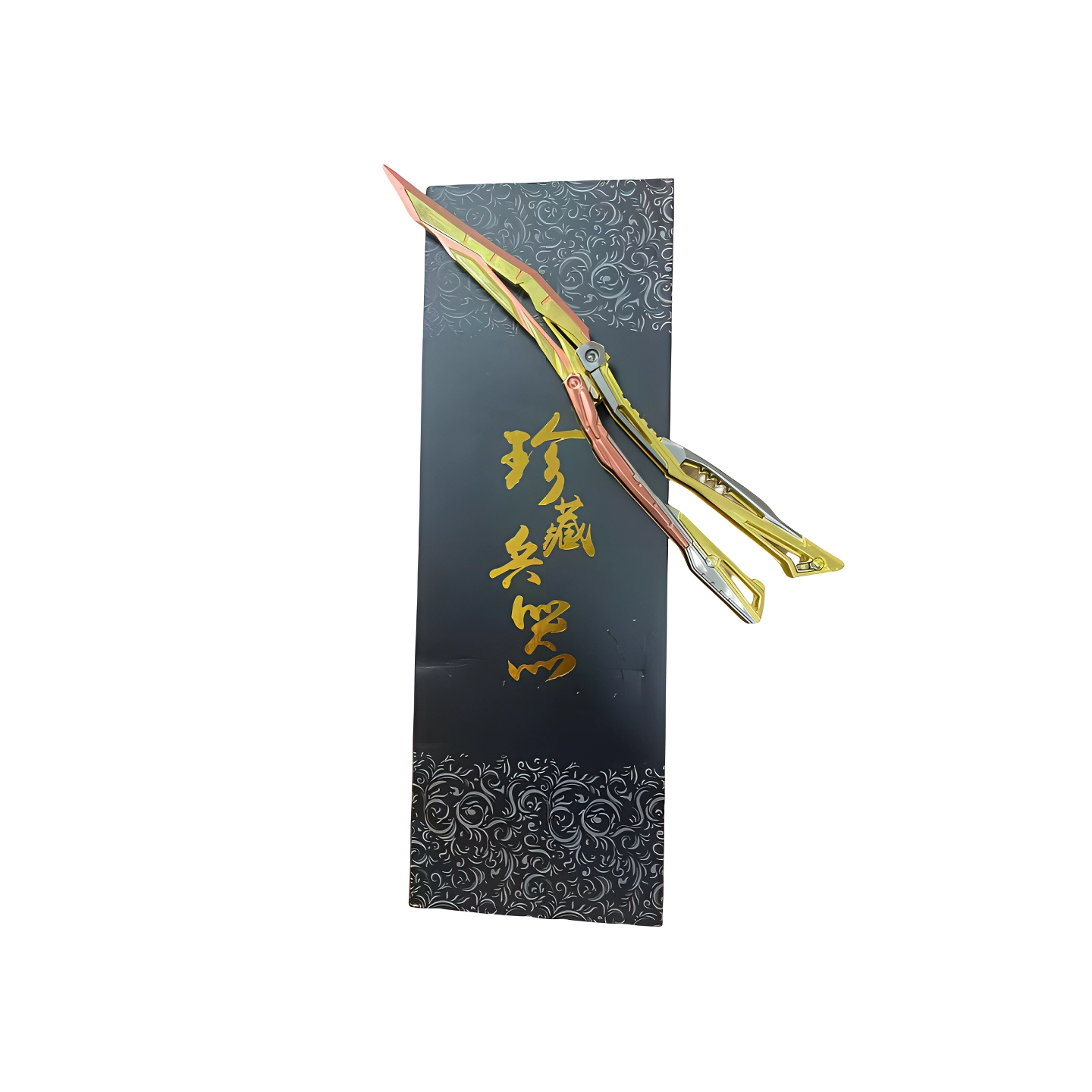 幽幽谷娜娜 炽芒蝶刀武器蝴蝶玩具刀破浪逐光甩手道具红色 成品模型