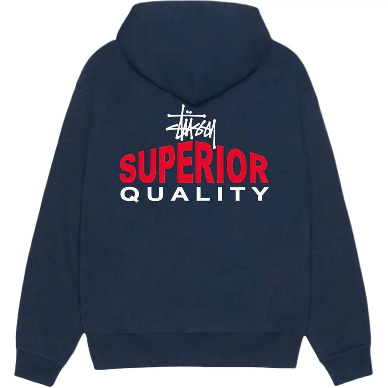 Stussy SS25 SUPERIOR QUALITY ZIP HOODIE logo