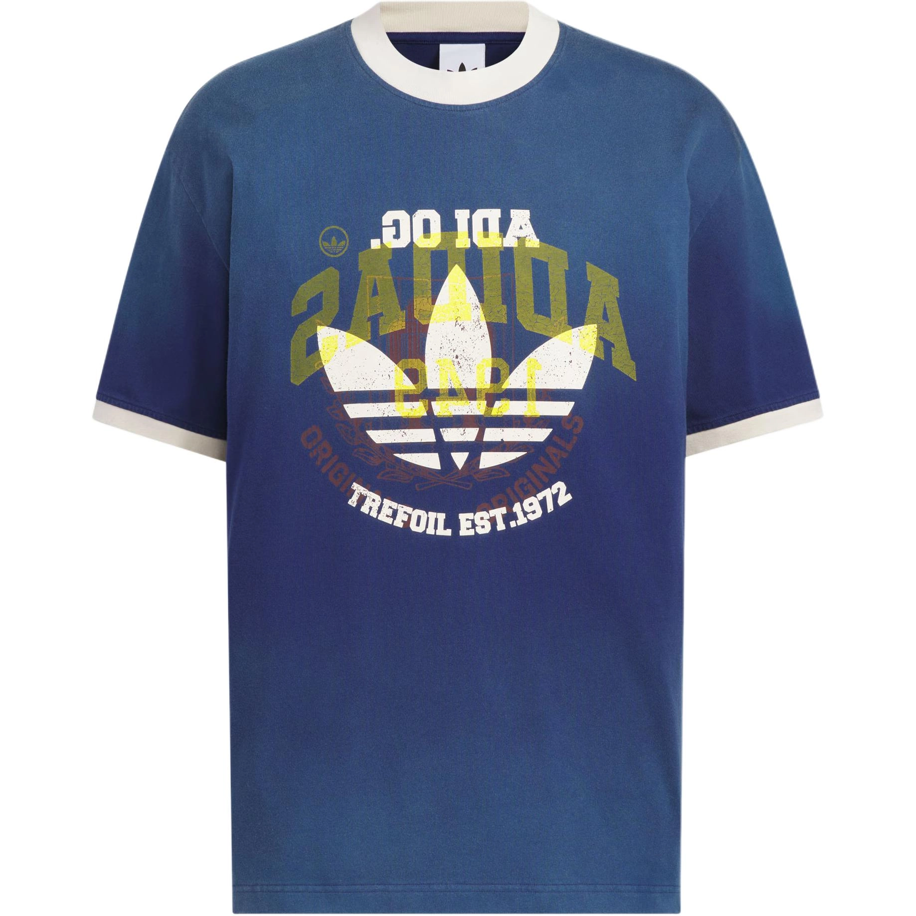 adidas originals RETROWASHED SS25 RINGER T-SHIRT T