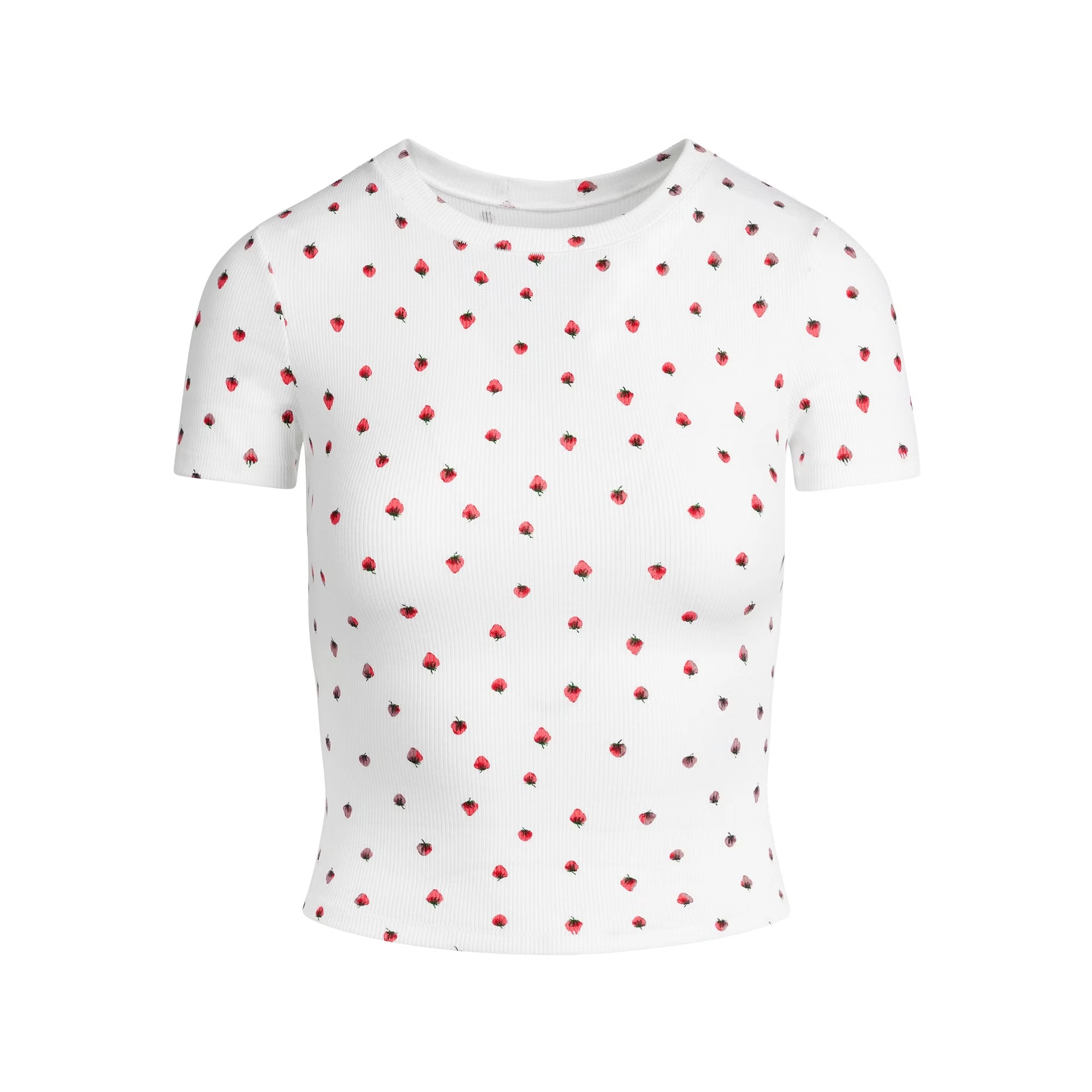 SKIMS COTTON RIB T-SHIRT T