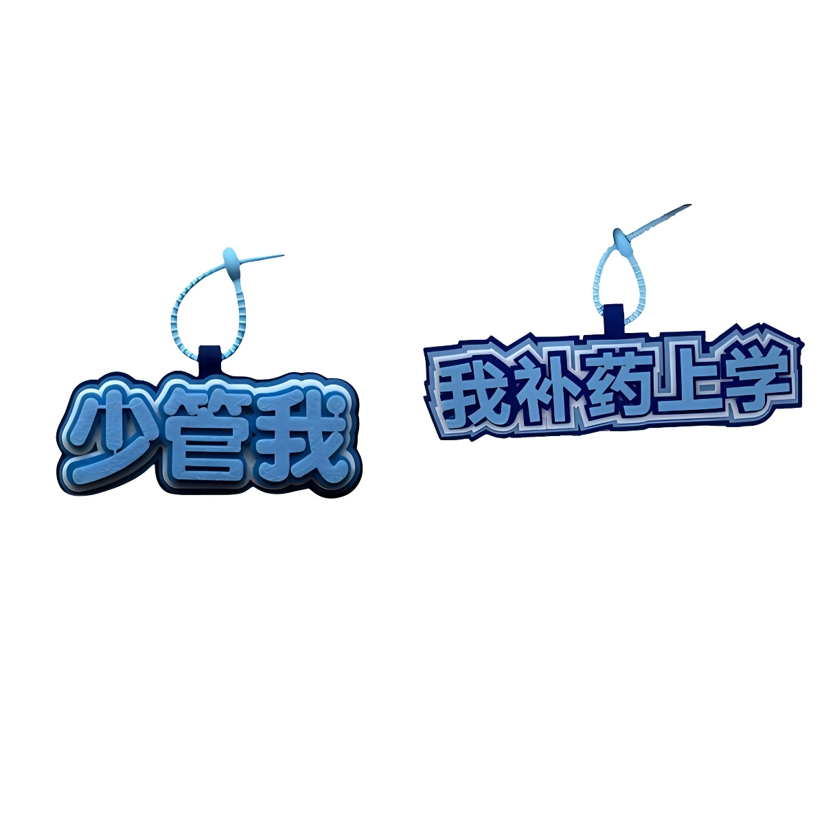 丹琴 我补药上学创意搞怪包包字牌挂饰搞笑发疯文学系列书包背包 毛毡 挂件 男女同款情侣款