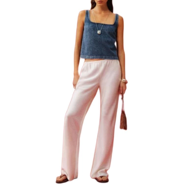 REFORMATION Kaia Denim Top
