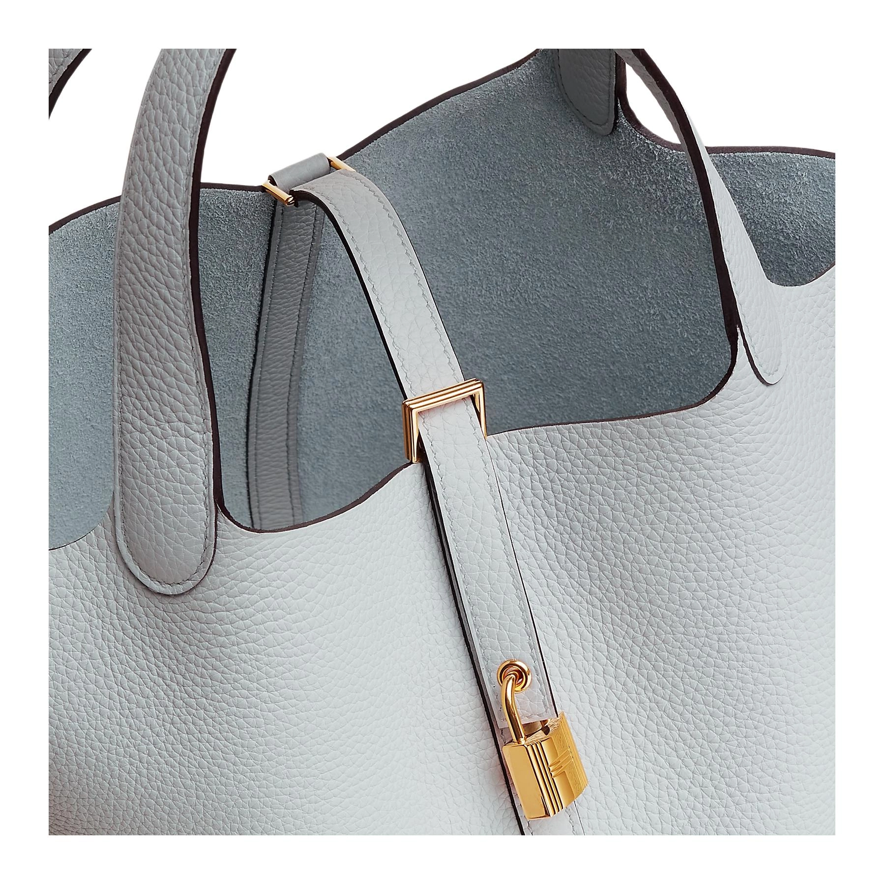 HERMES Picotin Lock 22 Clemence 22 08 Bleu Pale