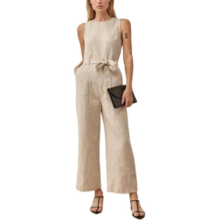 REFORMATION Naomi Linen Jumpsuit