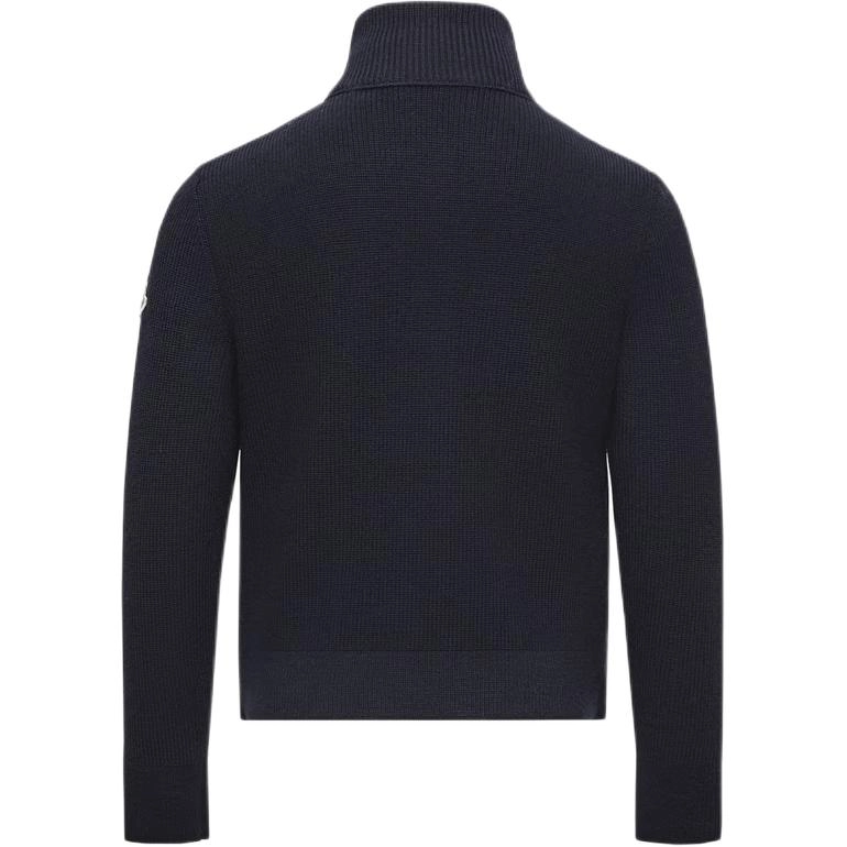 Moncler Padded Wool Blend Zip-Up Cardigan