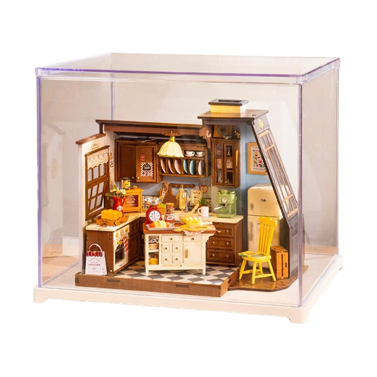 一合鸽 别墅小屋手工迷你小房子屋积木玩具 拼装模型
