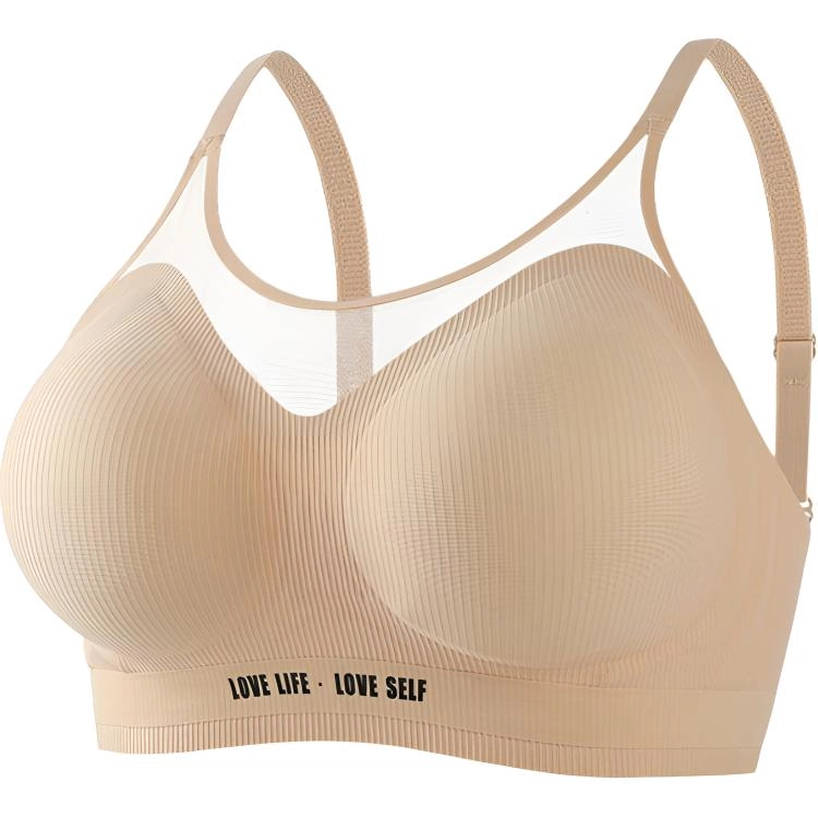 草本初色 薄款无痕无钢圈小胸聚拢防下垂收副乳文胸 女款