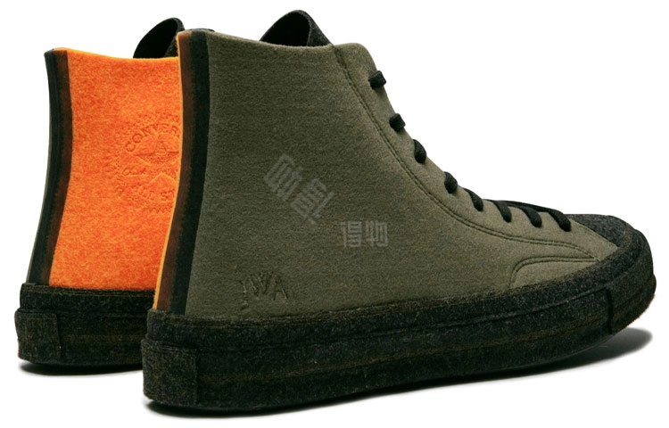 J.W.Anderson x Converse 1970s Hi "Stone Grey Flame Orange"