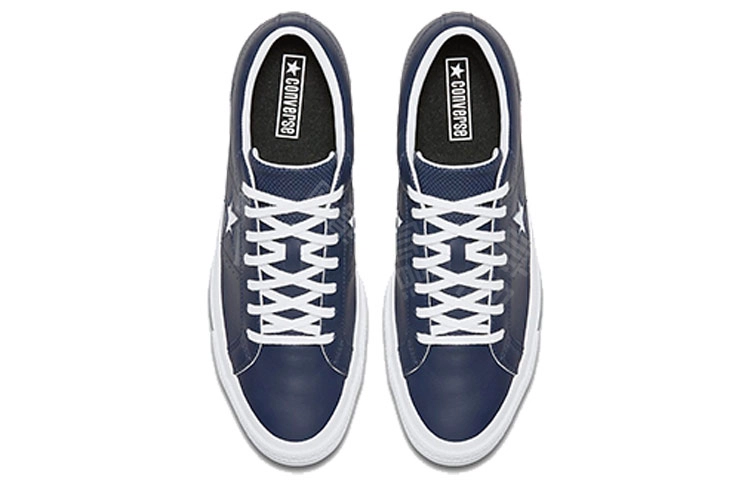 Converse one star Perforated Leather Low Top Navy