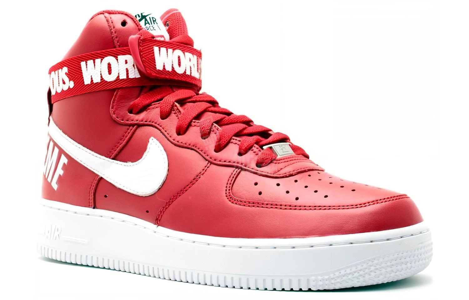 Supreme x Nike Air Force 1 World Famous Red