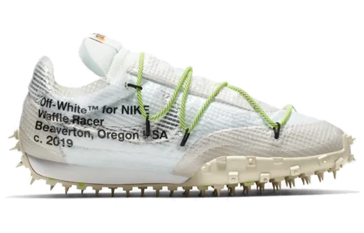 OFF-WHITE x Nike Waffle Racer Electric Green'