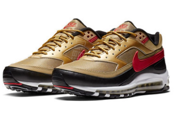 Nike Air Max 97 BW "Metallic Gold University Red Black"
