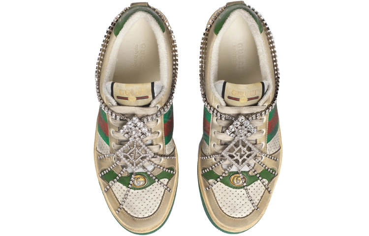 GUCCI Screener Sneaker With Crystals GG