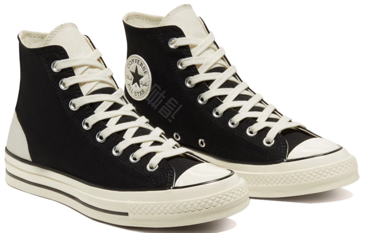 Converse 1970s Psychedelic Hoops Chuck "Black White"