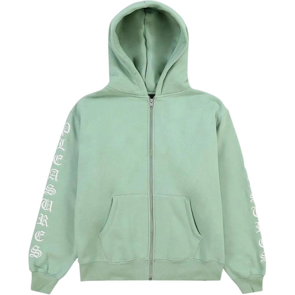 PLEASURES Zip Up Logo