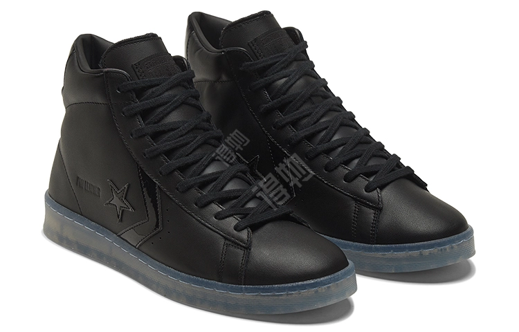 Converse Cons Pro Leather High"Black Ice Black Clear"