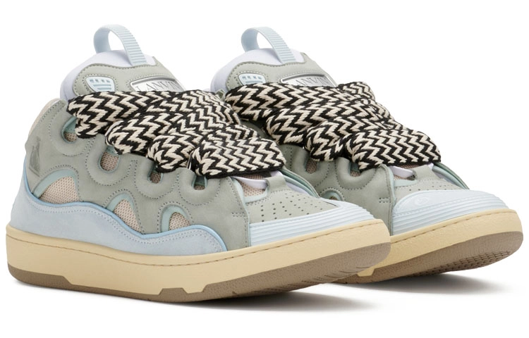 Lanvin Curb Leather Sneakers