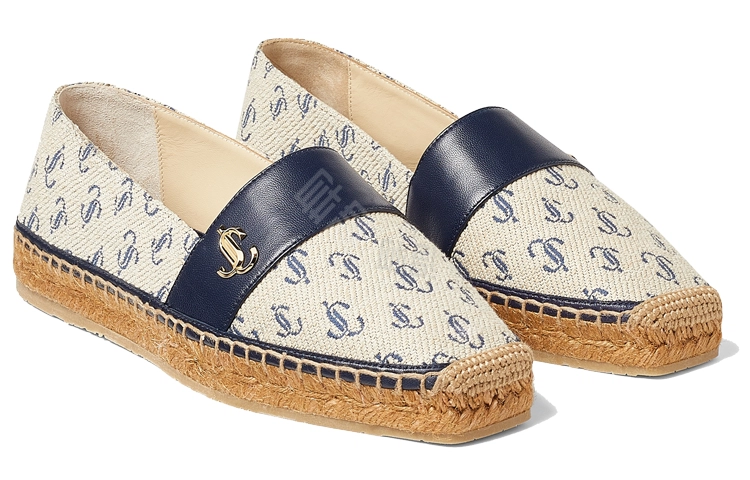 Jimmy Choo Dru Flat JC logo
