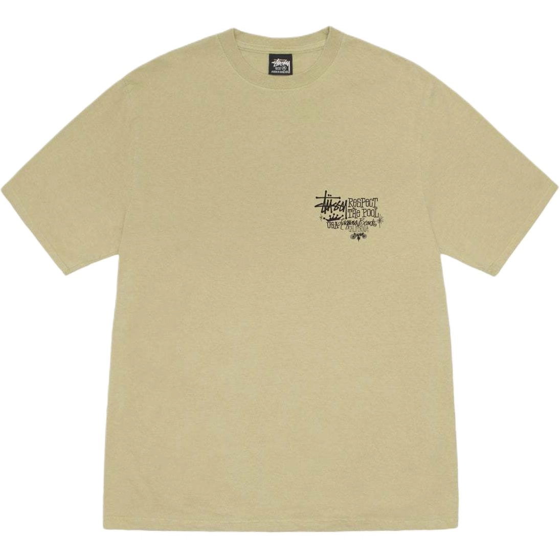 Stussy SS25 RESPECT THE POOL TEE PIGMENT DYED logoT
