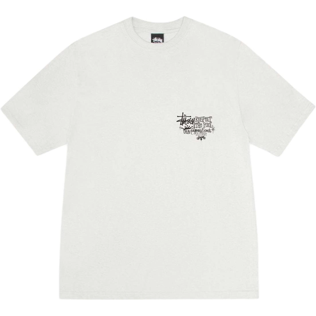 Stussy SS25 RESPECT THE POOL TEE PIGMENT DYED logoT