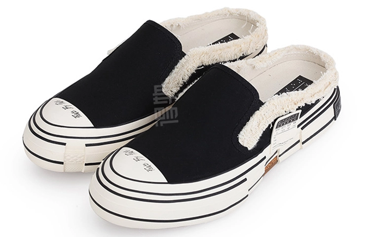 xVESSEL G.O.P. Black Slip On No Laces