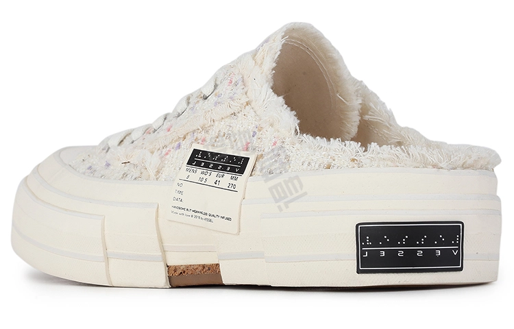 xVESSEL G.O.P. Slip On "White Tweed"