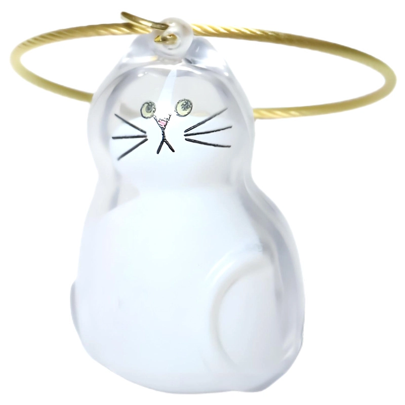 祎步康 猫咪透明毛发存放胶囊高颜值 塑胶 挂件 男女同款情侣款
