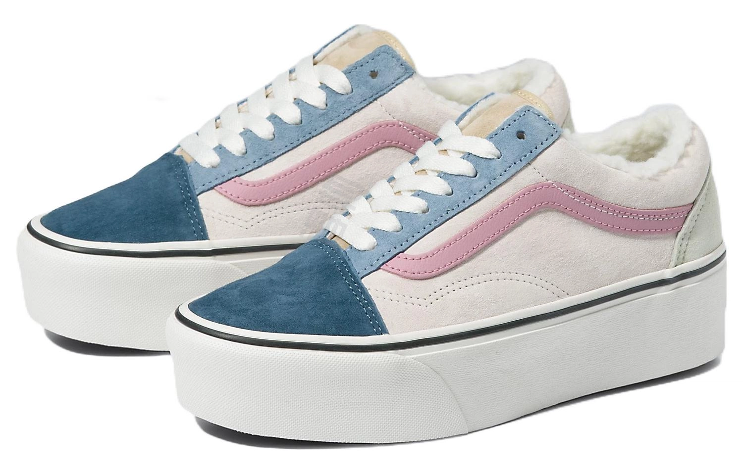 Vans Old Skool Pig Suede Sherpa Stackform