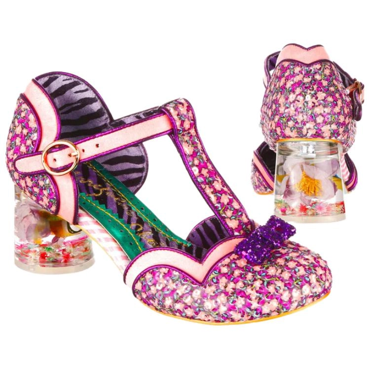 IRREGULAR CHOICE Crystal Bloom PU 5.9cm