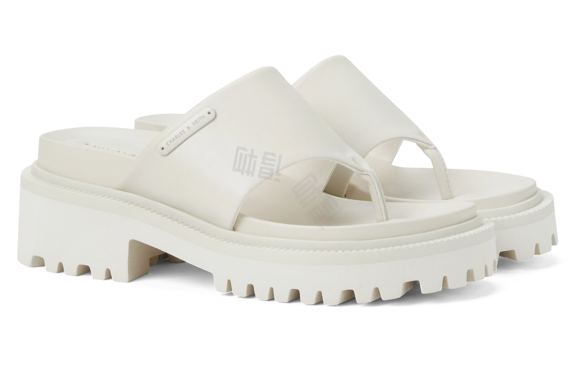 CHARLESKEITH ck PU 7cm ChalkBlackLight Pink
