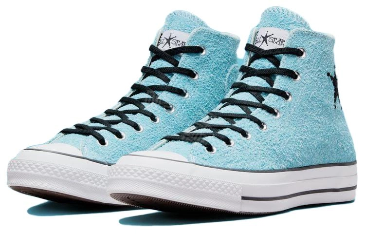Stussy x Converse Chuck 70 Hi Sky Blue