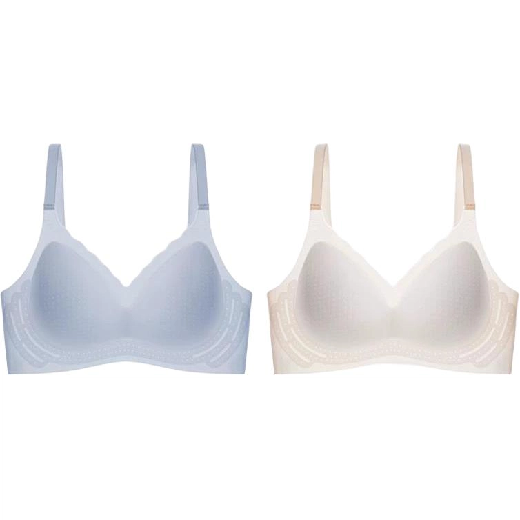 欧迪芬 聚拢收副乳凉感抑菌纯色文胸 女款