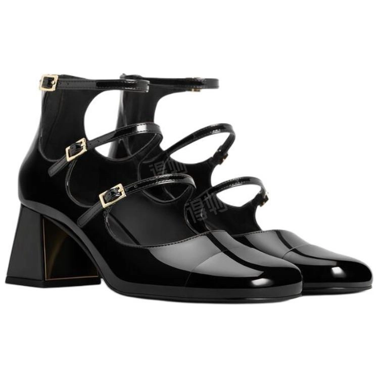 CHARLESKEITH ck PU 6.2cm WhiteBlack Patent