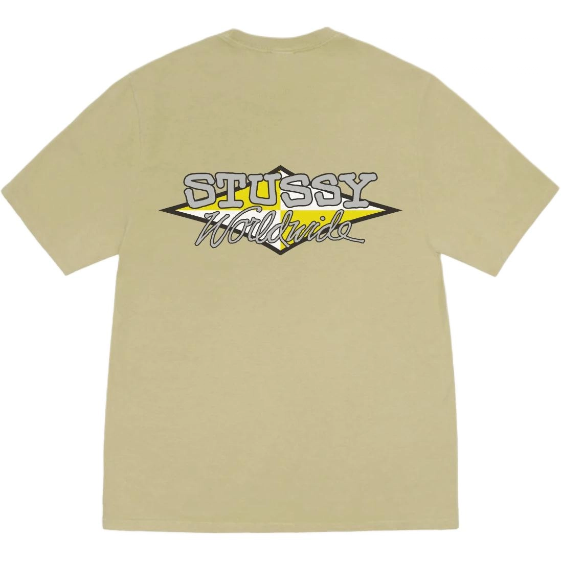 Stussy SS25 WORLDWIDE DIAMOND TEE PIGMENT DYED logoT
