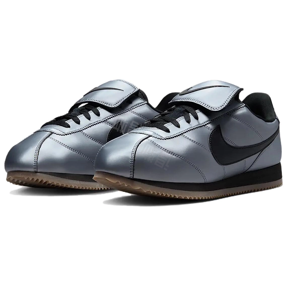 Nike Cortez LEATHER SE "Metallic Cool Grey Black"